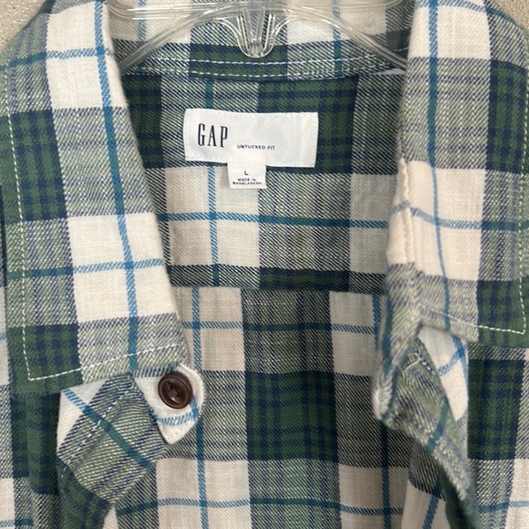 GAP men’s button down flannel size Large. - Picture 3 of 3